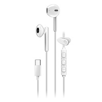 GENIUS Sluchátka HS-M366, mikrofon, USB-C, bílá