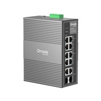 TP-Link OMADA průmyslový switch IES210GPP (8xGbE,2xGbE/SFPcombo,6xPoE+,2xPoE++,240W,DIN,IP40,fanless)