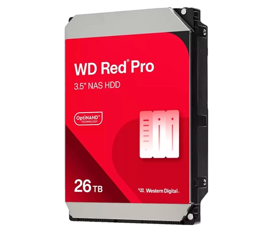 WD RED Pro NAS WD260KFGX 26TB, SATA III 3.5", 512MB 7200RPM, 272MB/s, CMR