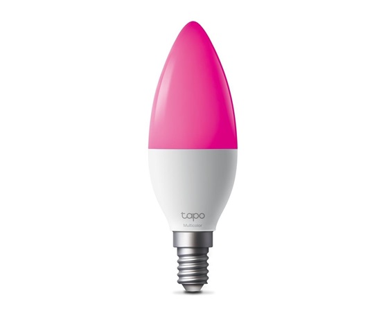 TP-Link Tapo L430C chytrá WiFi stmívatelná LED žárovka (barevná,2500K-6500K,470lm,2,4GHz,E14)