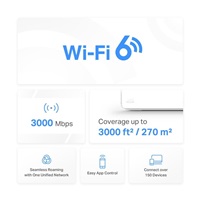 MERCUSYS Halo H80X(1-pack) WiFi6 Mesh (AX3000,2,4GHz/5GHz,3xGbELAN/WAN)