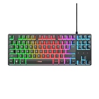 TRUST Klávesnice GXT 833 Thado, Membránová, USB, RGB, černá