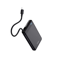 TRUST Powerbanka Fiera, 10000 mAh, S kabelem, 2x USB-C, černá