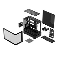 ASUS Case AP202 PRIME CASE, mATX, Průhledná bočnice, 3x 120mm ARGB Fan, černá