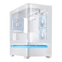 ASUS Case AP202 PRIME CASE, mATX, Průhledná bočnice, 3x 120mm ARGB Fan, bílá