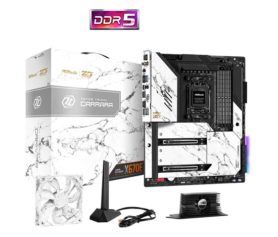 BAZAR - ASRock MB Sc AM5 X670E TAICHI CARRARA, AMD X670, 4xDDR5, 1xHDMI, WI-FI, EATX - Po opravě (Bez příšlušenství)