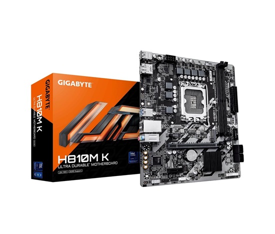 GIGABYTE MB Sc LGA1851 H810M K, Intel H810, 2xDDR5, 1xDP, 1xHDMI, mATX