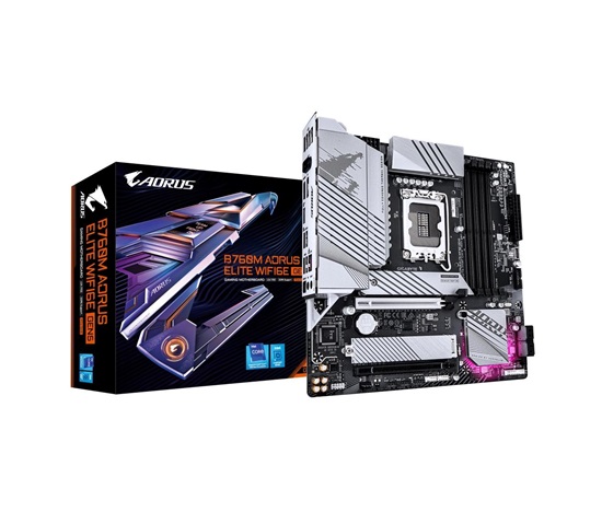 GIGABYTE MB Sc LGA1700 B760M AORUS ELITE WIFI6E GEN5, Intel B760, 4xDDR5, 1xDP, 1xHDMI, mATX
