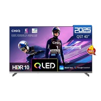 CHiQ L40QST TV 40", QLED, Full HD, Google TV, Frameless, Dolby Audio, dbx-tv, HDR 10