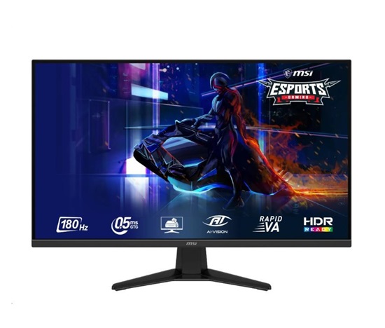 MSI LCD MAG 325QF E18V, 31.5" 2560x1440, 180Hz, 300nits,1ms, 10bit, HDMI, DP, Audio, Vesa, Black
