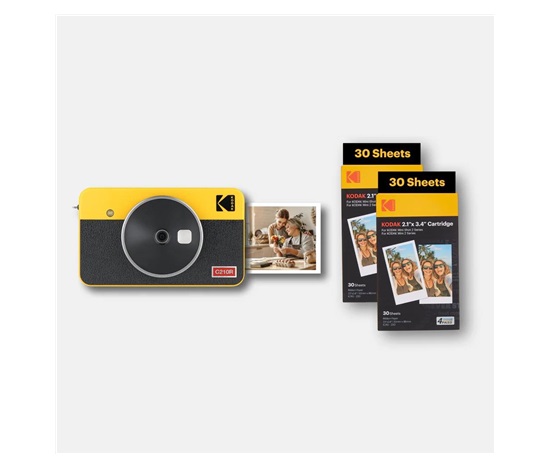 KODAK instantní fotoaparát Mini Shot 2 Retro C210R žlutá