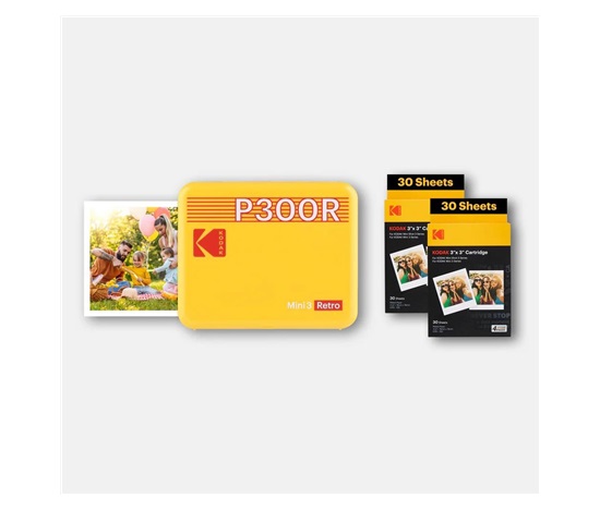 KODAK přenosná tiskárna Mini 3 Retro P300R žlutá