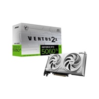 MSI VGA NVIDIA GeForce RTX 5060 Ti 16G VENTUS 2X OC WHITE PLUS, RTX 5060 Ti, 16GB GDDR7, 3xDP, 1xHDMI