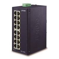Planet ISW-1600T, switch, 16x 10/100Base-TX, ESD, DIN, IP30, -40~75°C