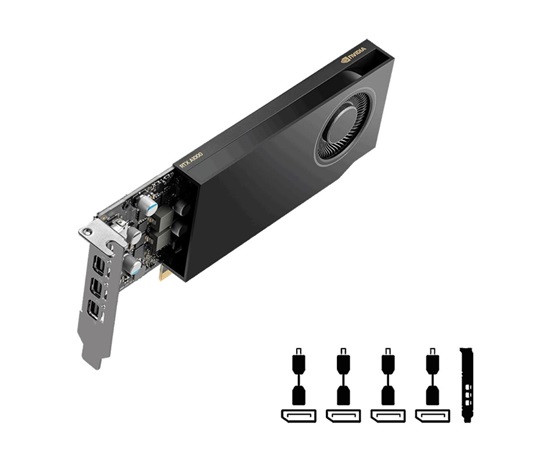 PNY VGA NVIDIA RTX A1000 8G, 8G GDDR6, 4xmDP