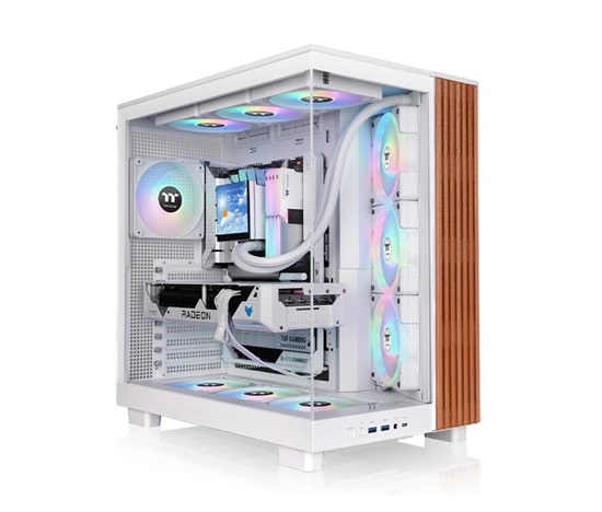 THERMAL TAKE Case View 380 XL WS ARGB, Průhledná bočnice, bílá