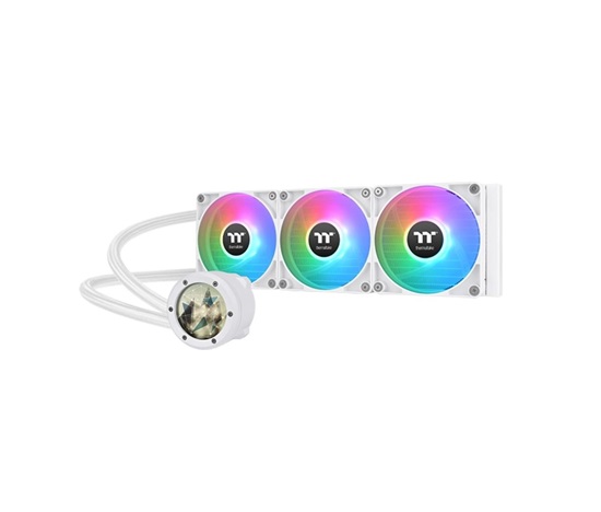 THERMAL TAKE Vodní chladič TH360 V2 Ultra ARGB, 3x120mm ARGB, LGA1851, AM5, bílá