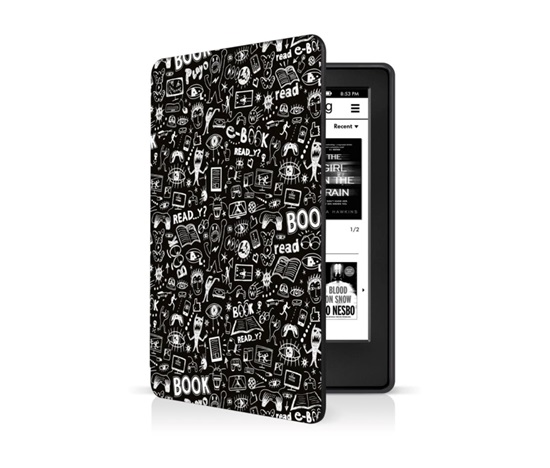 CONNECT IT Pouzdro pro Amazon Kindle Paperwhite 2024, doodle černá