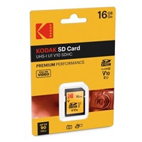 Kodak paměťová SD karta 16GB UHS-I U1 V10 Premium
