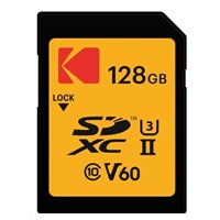 Kodak paměťová SD karta 128GB UHS-II U3 V60 Ultra Pro