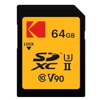 Kodak paměťová SD karta 64GB UHS-II U3 V90 Ultra Pro