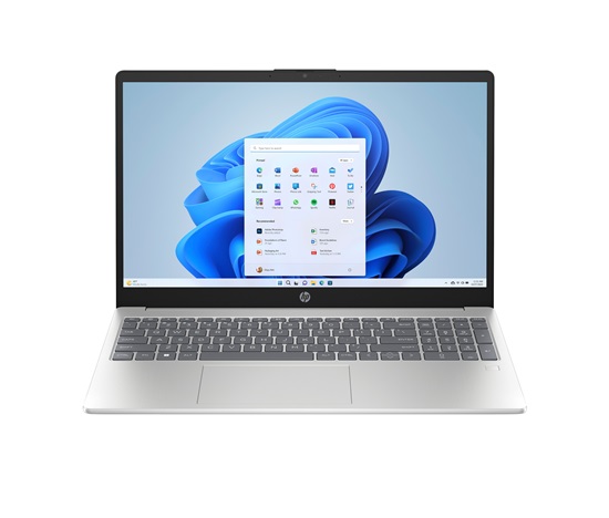 NTB HP 15-fc0026nc, Ryzen 5-7520U (Copilot), 15.6 FHD 300nit 16GB /512GB, Radeon, Win11, Silver + 3m GamePass