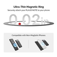 PLAUD NOTE Accessory Kit Black - Nabíječka a magnetický clip, černá