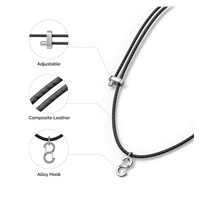 PLAUD Note Pin Lanyard Black - Řemínek na krk, černý