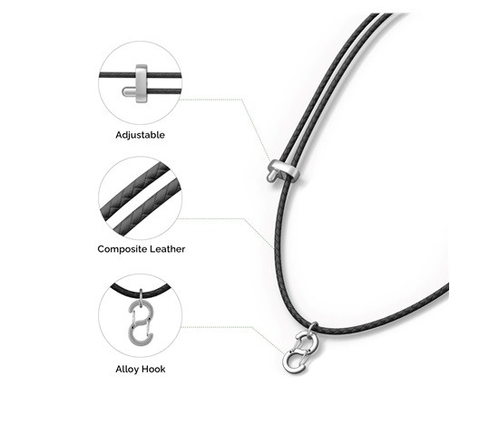 PLAUD Note Pin Lanyard Black - Řemínek na krk, černý