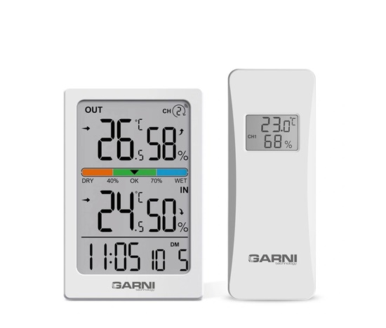 GARNI 155TH - Bezdrátový digitální teploměr s vlhkoměrem