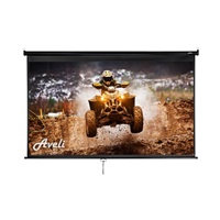 Nástěnné projekční plátno AVELI, 204x115cm (16:9) 92", černý tubus