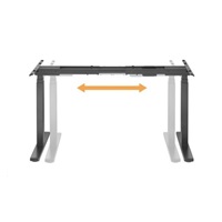 Výškově stavitelný stůl Brateck M08-23DE 2 motory rozsah 620-1280 mm nosnost 100 kg