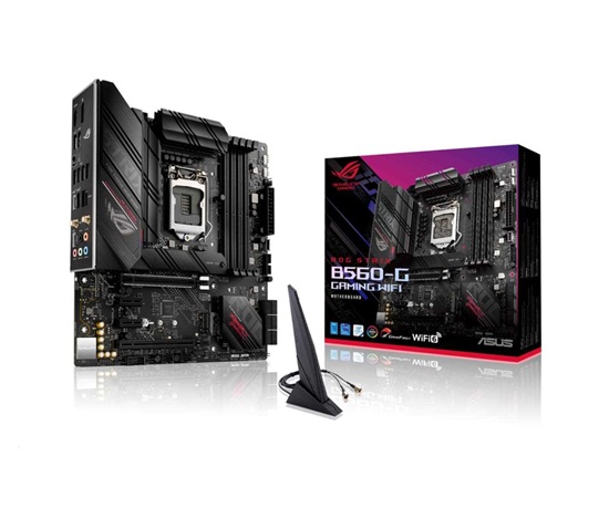 BAZAR - ASUS MB Sc LGA1200 ROG STRIX B560-G GAMING WIFI, Intel B560, 4xDDR4, 1xDP, 1xHDMI, mATX, (Bez příslušenství)