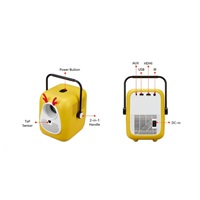 AOpen Projektor QF23s Smart LED,FHD,250 ANSI,1000:1,30000h,HDMI,USB,Repro,Wifi,Yellow