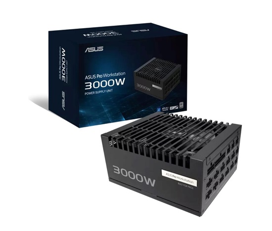 ASUS zdroj Pro WS 3000W Platinum, 140mm, Plně modulární, 80 Plus Platinum, ATX 3.1