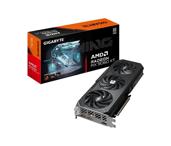 BAZAR - GIGABYTE VGA AMD Radeon RX 9060 XT GAMING OC 16GB, 16GB GDDR6, 2xDP, 1xHDMI - Poškozený obal (Komplet)