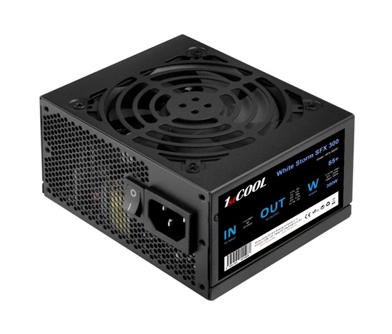 BAZAR - 1stCOOL Zdroj White Storm SFX 300 85+, 300W, SFX, černá - Po opravě