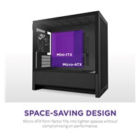 BAZAR - NZXT skříň H3 Flow / microATX / 1x120mm / USB / USB-C / černá, poškozený obal