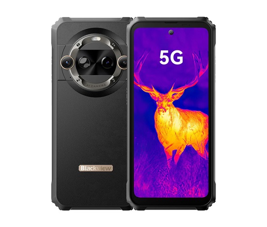 Rugged Smartphone Blackview BL9000 Pro 5G D-8020 12GB 512GB 8800-120W A14-D4, Thermal, Watch Display, Black