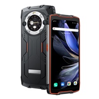 Rugged Smartphone Blackview BV9300 Pro 4G G99 12GB 256GB 15080-33W A13-D4, Watch Display, Black w Orange [No Charger]