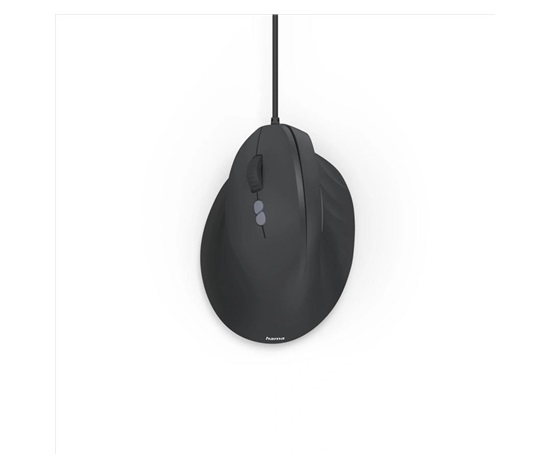 Hama vertikální ergonomická kabelová myš ECM-500L, pro leváky, černá