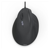 Hama vertikální ergonomická kabelová myš ECM-500L, pro leváky, černá