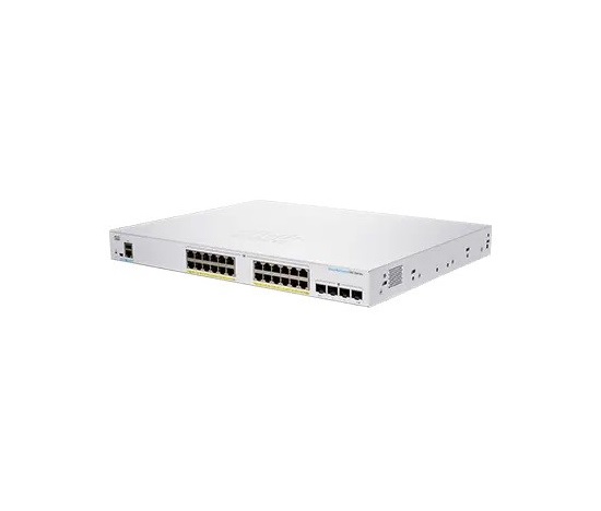 BAZAR - Cisco switch CBS250-24PP-4G (24xGbE,4xSFP,24xPoE+,100W,fanless) - REFRESH - Po opravě (Náhradní krabice)