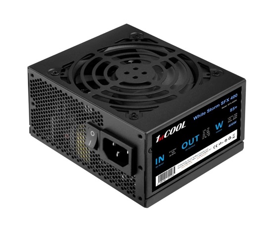 BAZAR - 1stCOOL Zdroj White Storm SFX 400 85+, 400W, SFX, černá - Po opravě