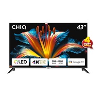 CHiQ U43QST TV 43", UHD, QLED, ultratenká, Google TV, DLG 120 Hz, Dolby Audio, Frameless, metalická
