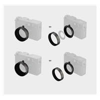 SmallRig 5709 Shading Hood for FUJIFILM X half Charcoal Silver