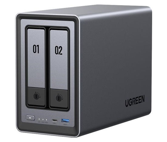 UGREEN NASync DXP2800 (4C/IntelN100/3,4GHz/8GBRAM/2xSATA/2xM.2/1x2,5GbE/2xUSB2.0/2xUSB3.2/1xUSB-C/HDMI)