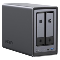 UGREEN NASync DXP2800 (4C/IntelN100/3,4GHz/8GBRAM/2xSATA/2xM.2/1x2,5GbE/2xUSB2.0/2xUSB3.2/1xUSB-C/HDMI)