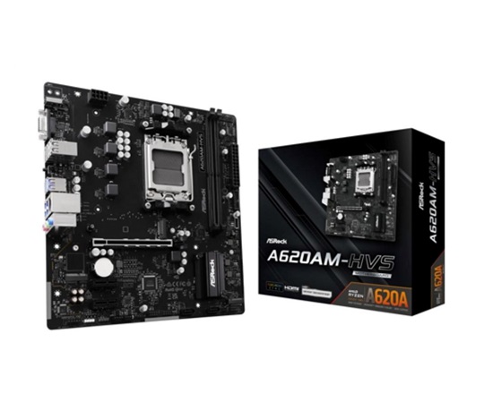 ASRock MB Sc AM5 A620AM-HVS, AMD A620A, 2xDDR5, 1xHDMI