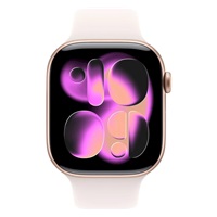 Apple Watch Series 11 GPS + Cellular 42mm Rose Gold Aluminium Case with Light Blush Sport Band - M/L